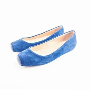 Talbot Blue Suede Ballet Flats 5 M
